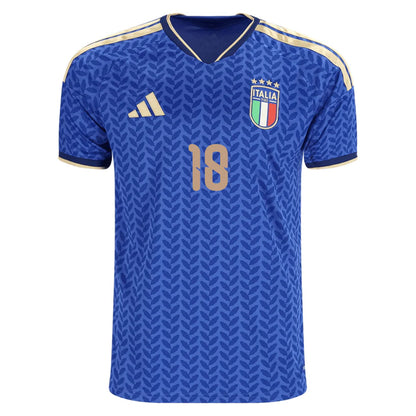 2026 World Cup Barella Italy Soccer Jersey Player Version  Match Version - No.18 Home Blue and Away White