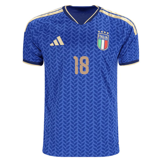 2026 World Cup Barella Italy Soccer Jersey Player Version  Match Version - No.18 Home Blue and Away White