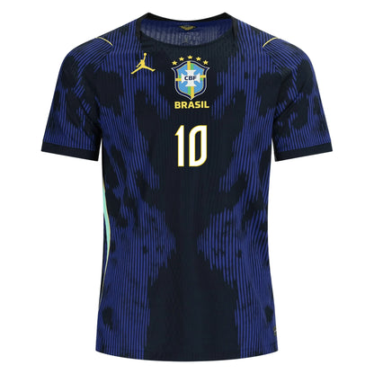 2026 World Cup Neymar Jr. Brazil Soccer Jersey Player Version  Match Version - No.10 Home Yellow and Away Blue