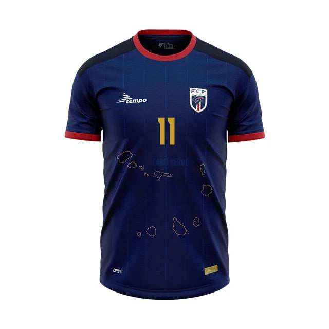 2026 World Cup Rodríguez Cape Verde Soccer Jersey Player Version  Match Version - No.11 Home Blue and Away White