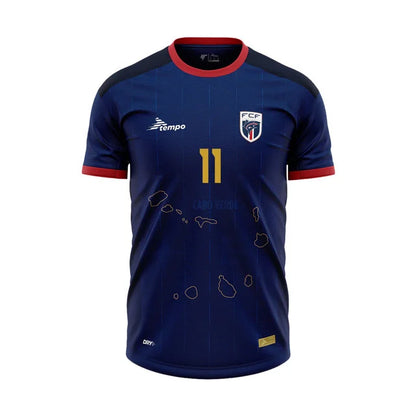 2026 World Cup Rodríguez Cape Verde Soccer Jersey Player Version  Match Version - No.11 Home Blue and Away White