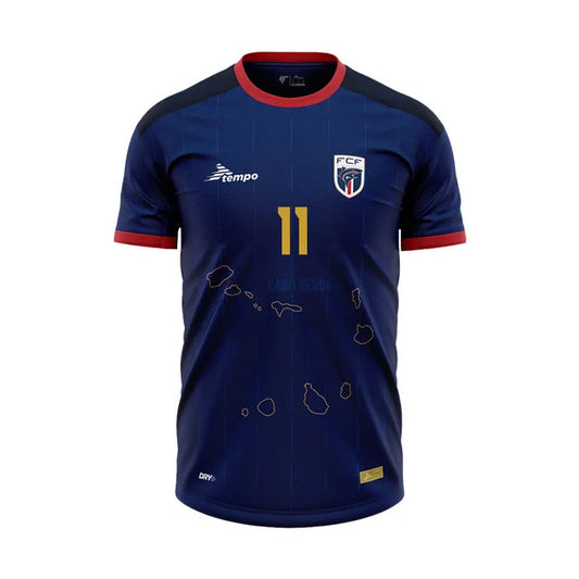 2026 World Cup Rodríguez Cape Verde Soccer Jersey Player Version  Match Version - No.11 Home Blue and Away White