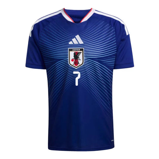 2026 World Cup Mitoma Japan Soccer Jersey Player Version  Match Version - No.7 Home Blue and Away White