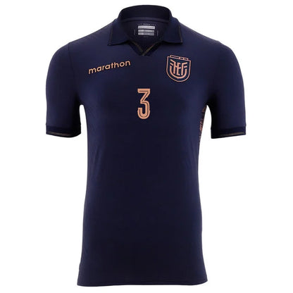 2026 World Cup Hincapie Ecuador Soccer Jersey Player Version  Match Version - No.3 Home Yellow and Away Blue