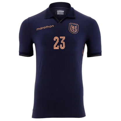 2026 World Cup Caicedo Ecuador Soccer Jersey Player Version  Match Version - No.23 Home Yellow and Away Blue