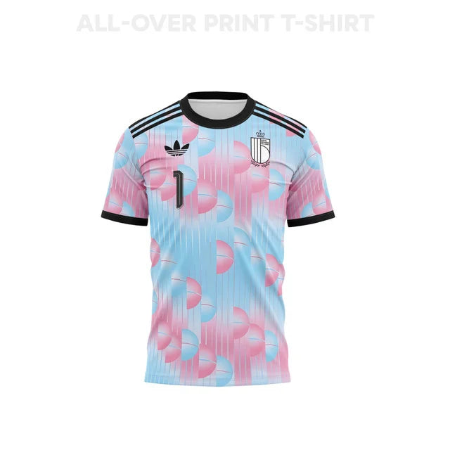 2026 World Cup Courtois Belgium Soccer Jersey Player Version  Match Version - No.1 Home Red and Away Blue