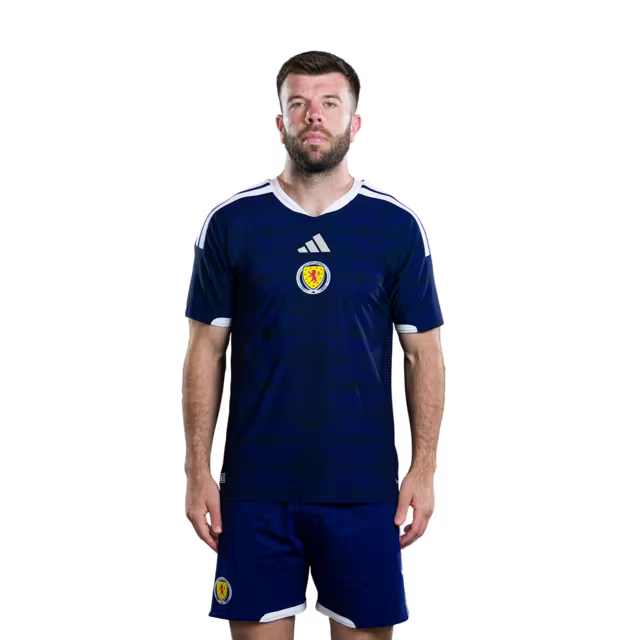 Scotland National Football Team 2026 World Cup Jersey (Player Version/Match Version) — Defenders: No.2 Aaron HICKEY, No.3 Andy ROBERTSON,No.5 Grant Hanley