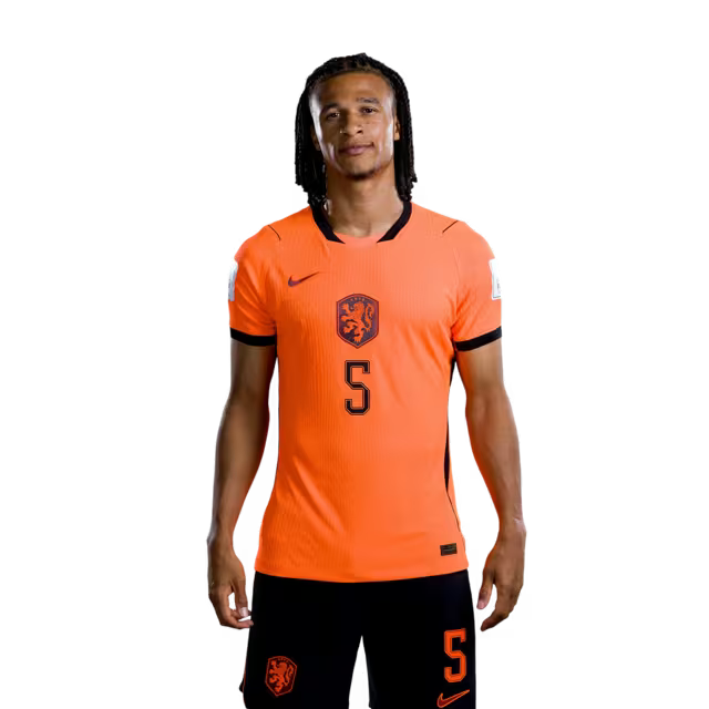 Netherlands National Team 2026 World Cup Jersey (Player Version/Match Version) — Defenders: No. 2 Lutsharel Geertruida, No. 4 Virgil van Dijk, No. 5 Nathan Aké / Verdedigers: nr. 2 Lutsharel Geertruida, nr. 4 Virgil van Dijk, nr. 5 Nathan Ake