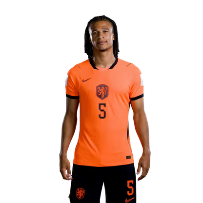 Netherlands National Team 2026 World Cup Jersey (Player Version/Match Version) — Defenders: No. 2 Lutsharel Geertruida, No. 4 Virgil van Dijk, No. 5 Nathan Aké / Verdedigers: nr. 2 Lutsharel Geertruida, nr. 4 Virgil van Dijk, nr. 5 Nathan Ake