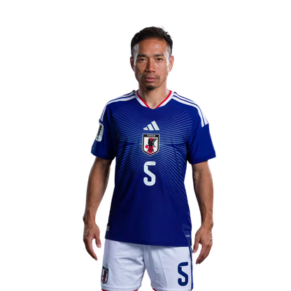 Japan National Football Team 2026 World Cup Jersey (Player Version/Match Version) — Defenders: No. 5 Yuto Nagatomo, No. 16 Tsuyoshi Watanabe, No. 20 Ayumu Seko/2026年ワールドカップ日本代表 ユニフォーム（選手バージョン／試合バージョン） DF：No.5 長友佑都、No.16 渡辺剛、No.20 瀬古歩夢