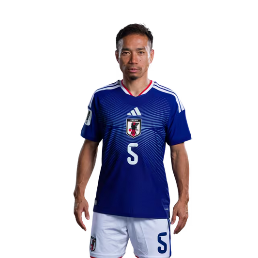 Japan National Football Team 2026 World Cup Jersey (Player Version/Match Version) — Defenders: No. 5 Yuto Nagatomo, No. 16 Tsuyoshi Watanabe, No. 20 Ayumu Seko/2026年ワールドカップ日本代表 ユニフォーム（選手バージョン／試合バージョン） DF：No.5 長友佑都、No.16 渡辺剛、No.20 瀬古歩夢