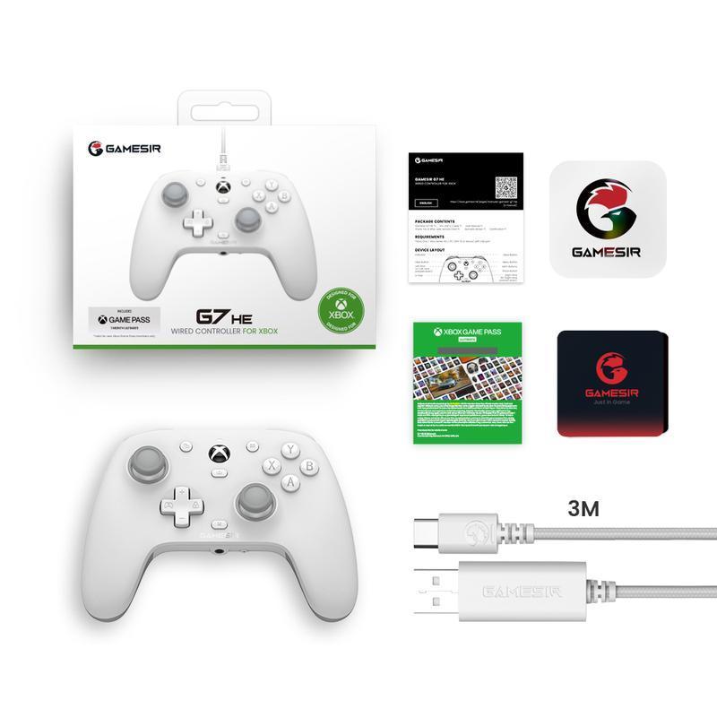 GameSir G7 HE Dual Color Wired Controller, Officially licensed Controller with Hall Effect Sticks for Xbox Series X|S, Xbox One, Windows 10|11, PC Console Smartphone