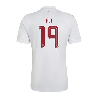 2026 World Cup Ali Qatar Soccer Jersey Player Version  Match Version - No.19 Home Red and Away White