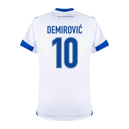2026 World Cup Demirovic Bosnia and Herzegovina Soccer Jersey Player Version  Match Version - No.10 Home White and Away Blue