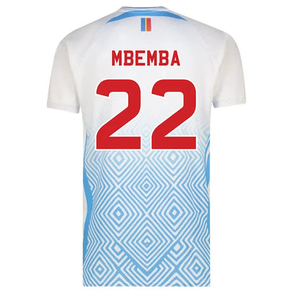 2026 World Cup Mbemba Republic of the Congo Soccer Jersey Player Version  Match Version - No.22 Home Blue and Away White