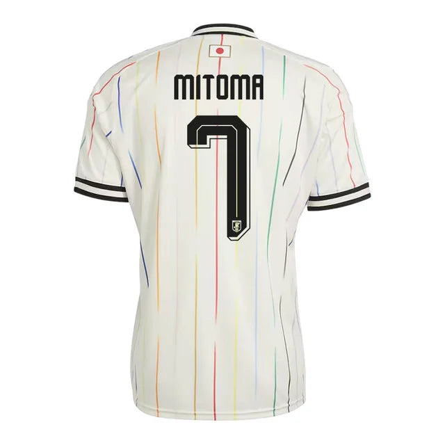 2026 World Cup Mitoma Japan Soccer Jersey Player Version  Match Version - No.7 Home Blue and Away White