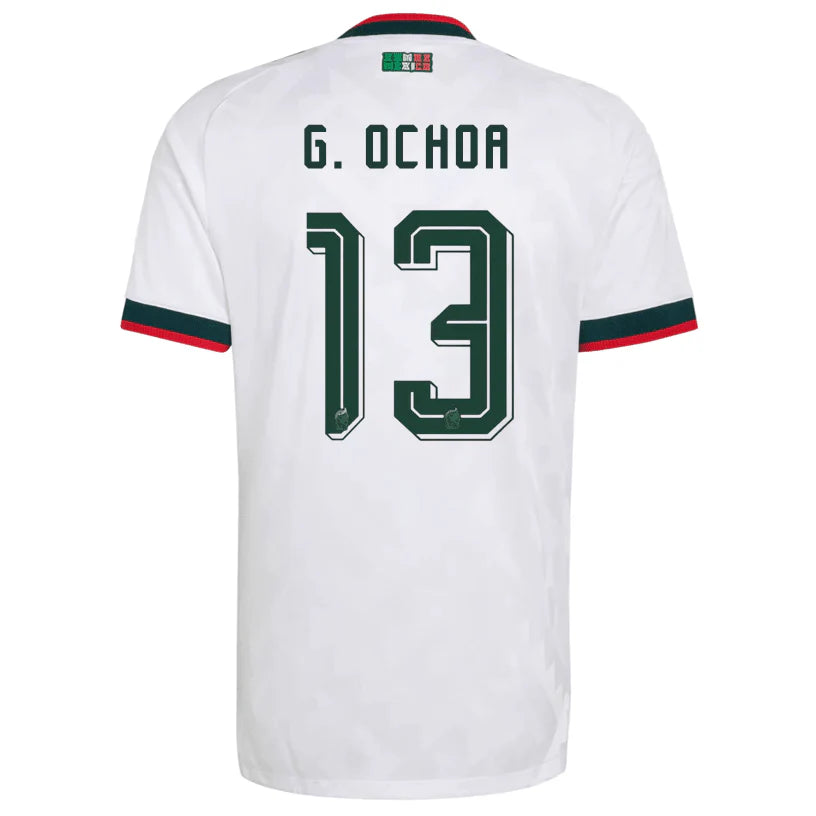 2026 World Cup G. Ochoa Mexico Soccer Jersey Player Version  Match Version - No.13 Home Green and Away White