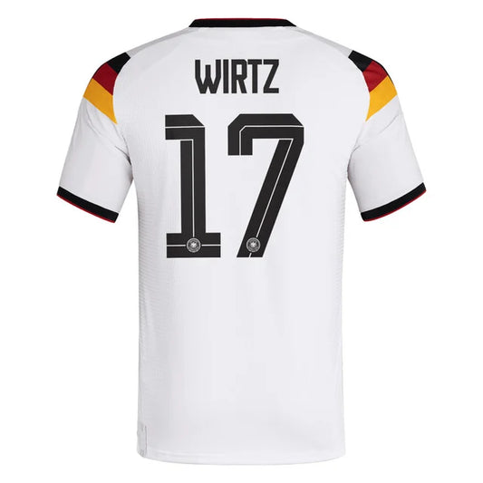 2026 World Cup Wirtz Germany Soccer Jersey Player Version  Match Version - No.17 Home White and Away Blue