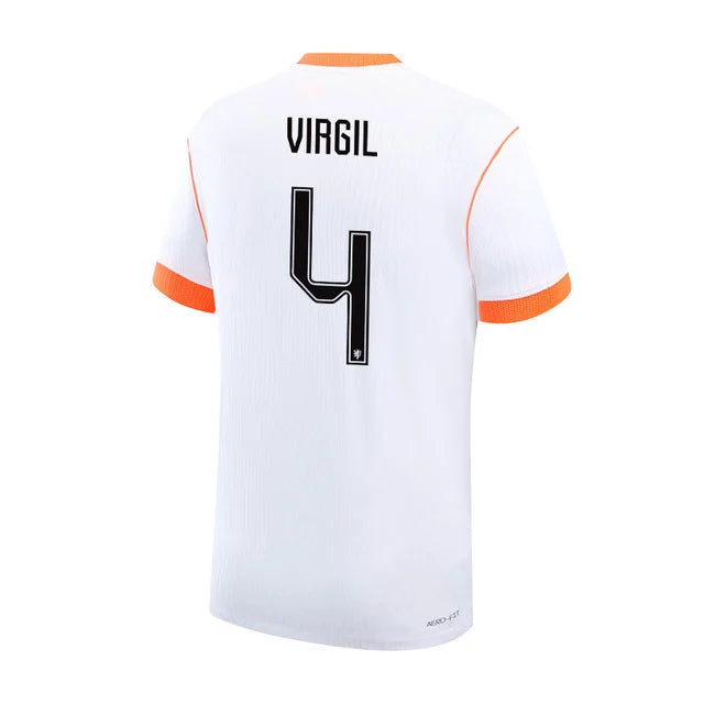 2026 World Cup Virgil Netherlands Soccer Jersey Player Version  Match Version - No.4 Home Orange and Away White