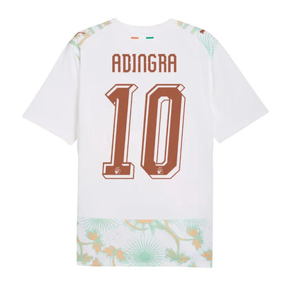 2026 World Cup Adingra Cote dIvoire Soccer Jersey Player Version  Match Version - No.10 Home Orange and Away White