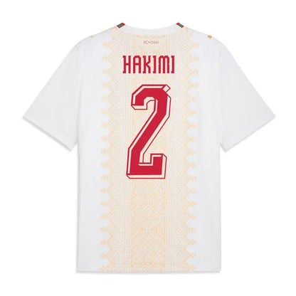 2026 World Cup Hakimi Morocco Soccer Jersey Player Version  Match Version - No.2 Home Red and Away White