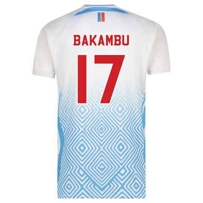 2026 World Cup Bakambu Republic of the Congo Soccer Jersey Player Version  Match Version - No.17 Home Blue and Away White
