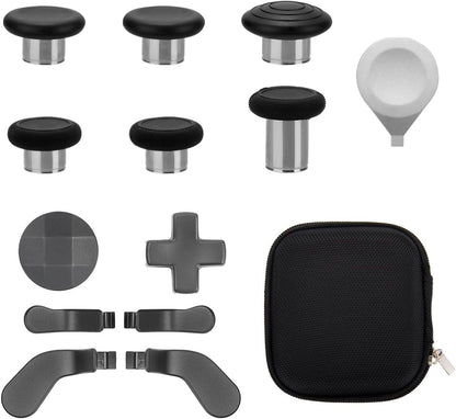 13 in 1 Controller Metal Thumb Sticks for Xbox One Elite Series 2 Controller Accessory Sets, Gaming Accessory Replacement with Metal Mod 6 Swap Joysticks, 4 Paddles, 2 D-Pads, 1 Tool