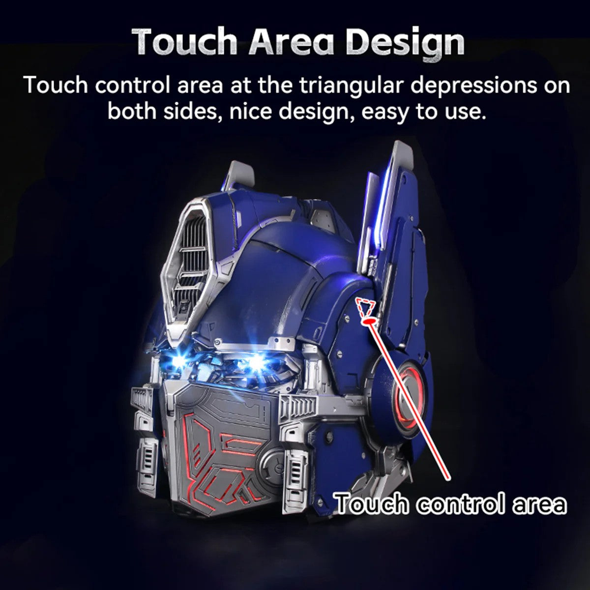 Transformers Optimus Prime Wearable Helmet with Voice Changer & Mechanical Moving Cheek Guards