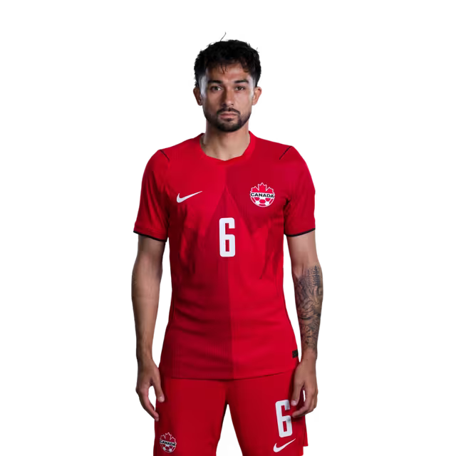 Canada National Soccer Team 2026 FIFA World Cup Jerseys (Player Version and Match Version) – Midfielders: #6 Mathieu CHOINIERE, #7 Stephen EUSTAQUIO, #8 Ismael KONE
