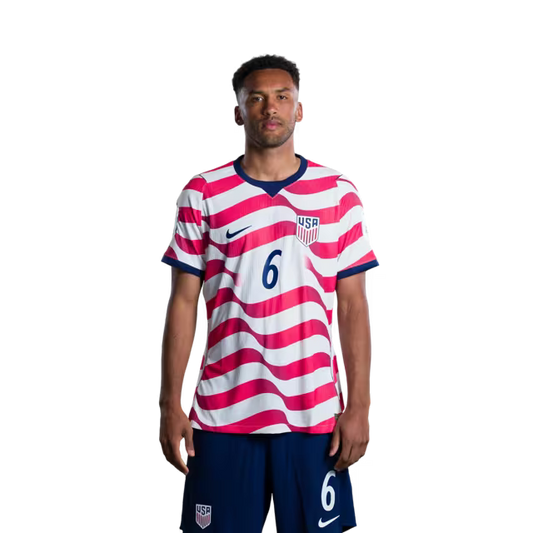 USA 2026 World Cup Jersey - Player Version - Match Version - Defenders: 6 Auston TRUSTY, 12 Miles ROBINSON, 13 Tim REAM