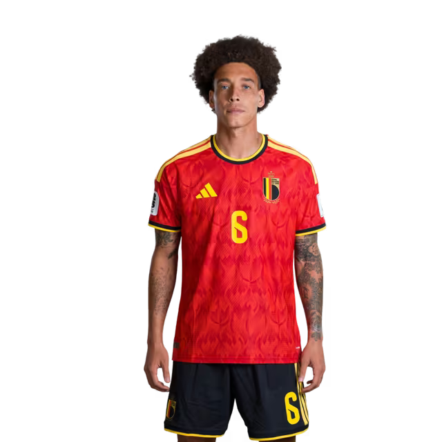Belgium National Football Team – 2026 World Cup Jersey (Player Version/Match Version) – Midfielders: No. 6 Axel Witsel, No. 7 Kevin De Bruyne, No. 8 Youri Tielemans/ Middenvelders: nr. 6 Axel Witsel, nr. 7 Kevin De Bruyne, nr. 8 Youri Tielemans