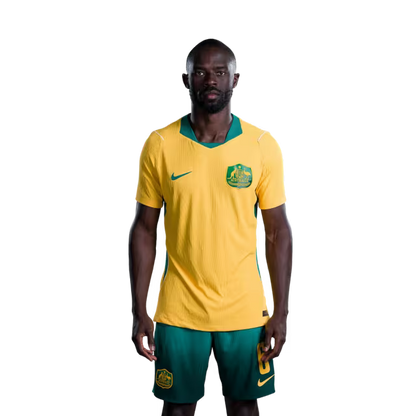 Australia National Soccer Team 2026 FIFA World Cup Jerseys (Player Version and Match Version) – Defenders: #5 Jordan BOS,#6 Jason GERIA, #15 Kai TREWIN