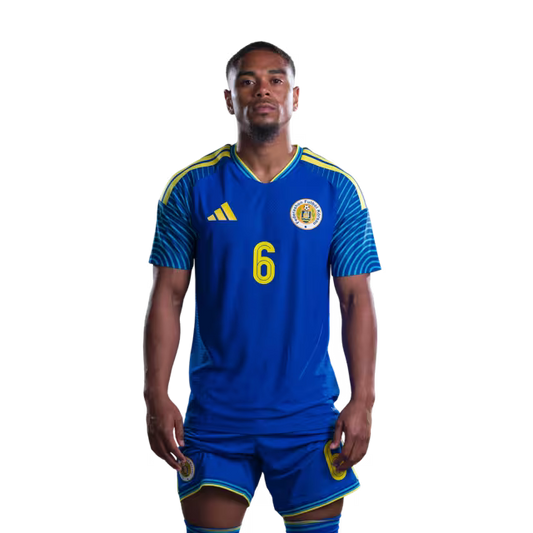 2026 World Cup Curaçao National Football Team Jersey (Player/Match Version) — Midfielders: No. 6 Godfried Roemeratoe, No. 7 June Bacuna, No. 8 Leandro Bacuna/Mediokampista: No. 6 Godfried ROEMERATOE, No. 7 Juninho BACUNA, No. 8 Livano COMENENCIA