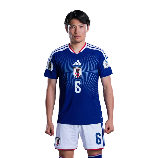 Japan National Football Team 2026 World Cup Jersey (Player Version/Match Kit) — Forwards: No. 6 Shuto Machino, No. 9 Keisuke Goto, No. 18 Ayase Ueda/サッカー日本代表 2026年ワールドカップ用ユニフォーム（選手仕様／マッチモデル） — フォワード：No.6 町野修斗、No.9 後藤啓介、No.18 上田綺世