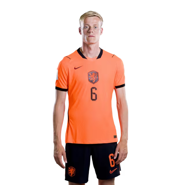 Netherlands National Team 2026 World Cup Jersey (Player Version/Match Version) — Defenders: No. 6 Jan Paul van Hecke, No. 12 Mats Wieffer, No. 15 Micky van de Ven / Verdedigers: nr. 6 Jan Paul VAN HECKE, nr. 12 Mats WIEFFER, nr. 15 Micky VAN DE VEN