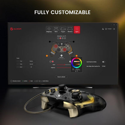 GameSir Kaleid Flux Wired RGB Controller for Xbox Series X|S, Xbox One, Windows 10/11 & Steam, Anti-Drift Gamepad with Precision Hall Effect Sticks Console Smartphone