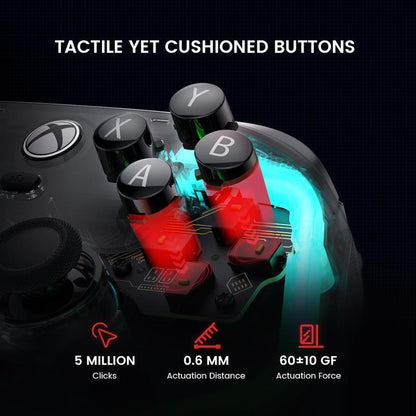 GameSir Kaleid Wired RGB Controller for Xbox Series X|S, Xbox One, Windows 10/11 & Steam Ultimate Anti-Drift Gamepad with Precision Hall Effect Sticks