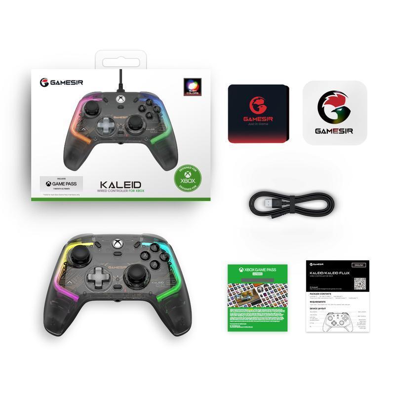 GameSir Kaleid Wired RGB Controller for Xbox Series X|S, Xbox One, Windows 10/11 & Steam Ultimate Anti-Drift Gamepad with Precision Hall Effect Sticks