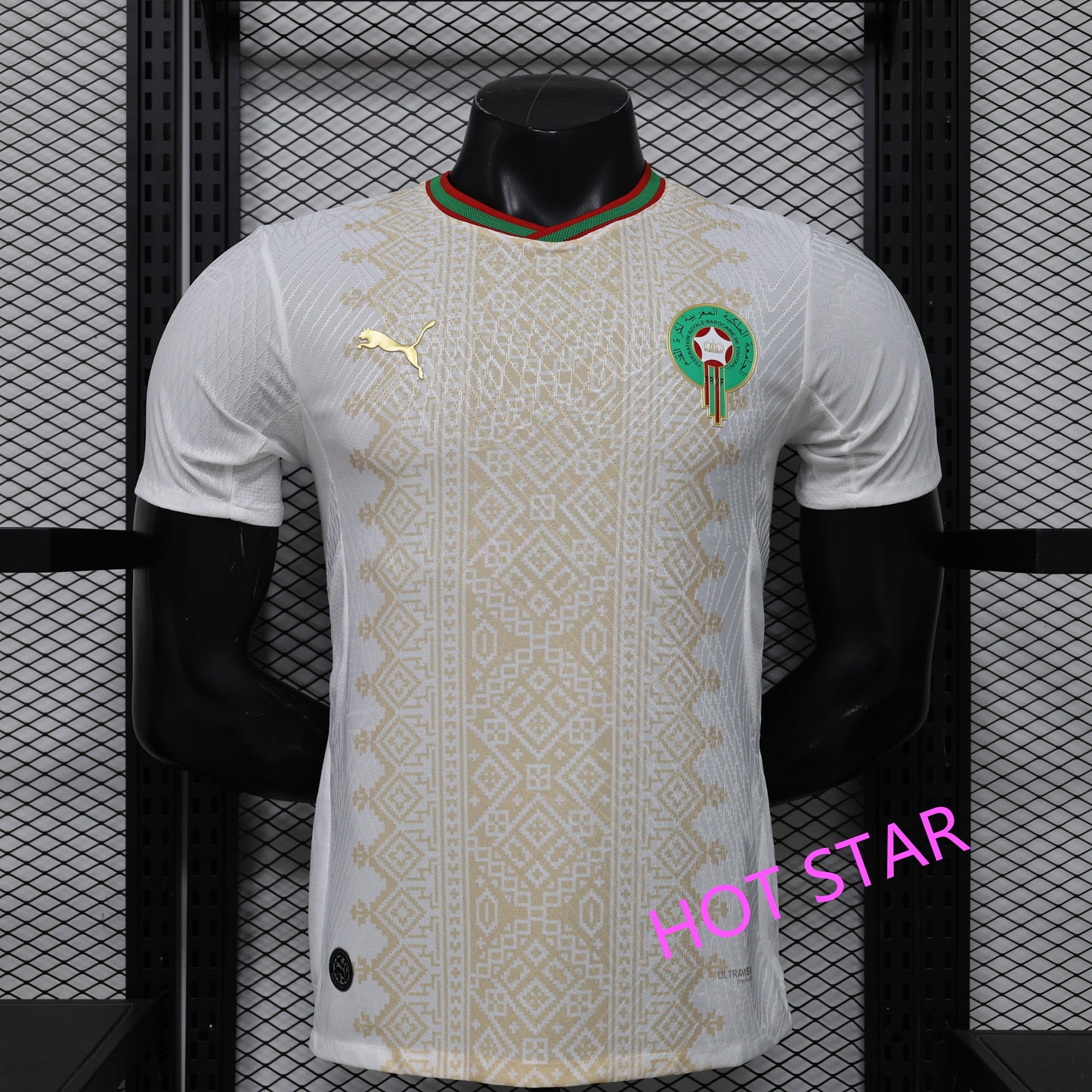 2026 World Cup Brahim Morocco Soccer Jersey Player Version  Match Version - No.10 Home Red and Away White
