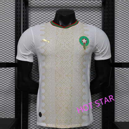 2026 World Cup Brahim Morocco Soccer Jersey Player Version  Match Version - No.10 Home Red and Away White