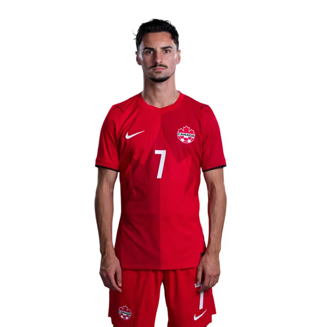 Canada National Soccer Team 2026 FIFA World Cup Jerseys (Player Version and Match Version) – Midfielders: #6 Mathieu CHOINIERE, #7 Stephen EUSTAQUIO, #8 Ismael KONE