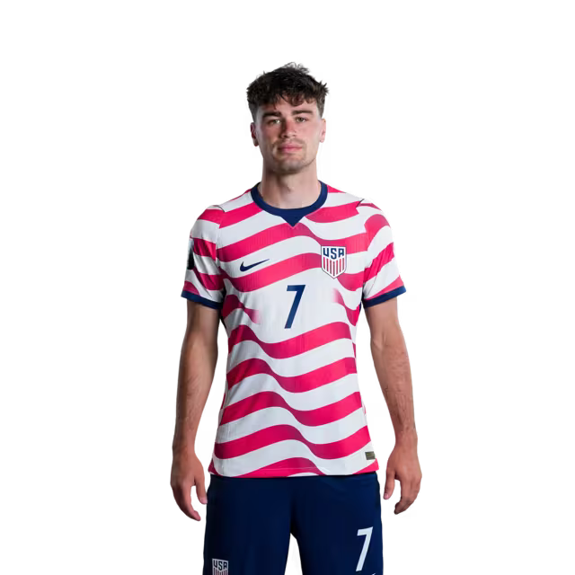 United States National Soccer Team 2026 FIFA World Cup Jersey (Player Version and Match Version) – Midfielders: No. 4 Tyler ADAMS, No. 7 Giovanni REYNA,No. 8 Weston McKENNIE