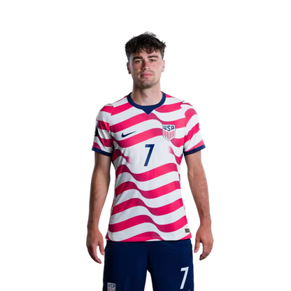 United States National Soccer Team 2026 FIFA World Cup Jersey (Player Version and Match Version) – Midfielders: No. 4 Tyler ADAMS, No. 7 Giovanni REYNA,No. 8 Weston McKENNIE