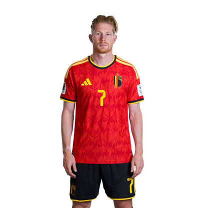 Belgium National Football Team – 2026 World Cup Jersey (Player Version/Match Version) – Midfielders: No. 6 Axel Witsel, No. 7 Kevin De Bruyne, No. 8 Youri Tielemans/ Middenvelders: nr. 6 Axel Witsel, nr. 7 Kevin De Bruyne, nr. 8 Youri Tielemans