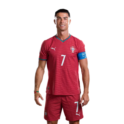 Portugal National Football Team 2026 World Cup Jersey (Player Version/Match Version) – Forwards: No. 7 Cristiano Ronaldo, No. 9 Gonçalo Ramos, No. 11 João Félix / Avançados: Nº 7 CRISTIANO RONALDO, Nº 9 GONCALO RAMOS, Nº 11 JOAO FELIX