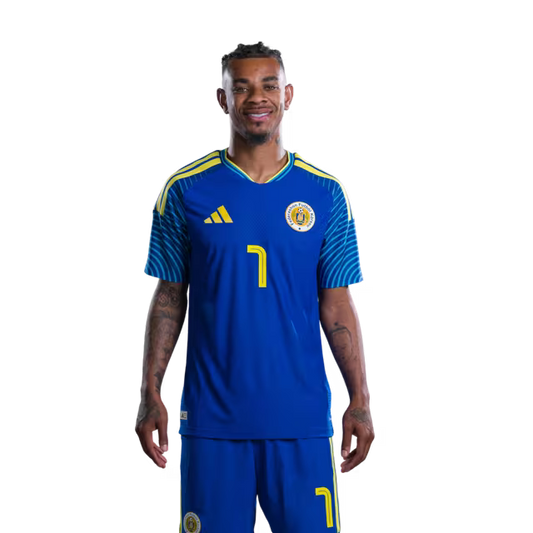 2026 World Cup Curaçao National Football Team Jersey (Player/Match Version) — Midfielders: No. 6 Godfried Roemeratoe, No. 7 June Bacuna, No. 8 Leandro Bacuna/Mediokampista: No. 6 Godfried ROEMERATOE, No. 7 Juninho BACUNA, No. 8 Livano COMENENCIA