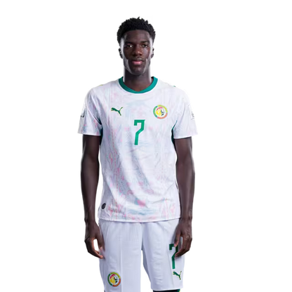 Senegal National Football Team 2026 World Cup Jersey (Player Version/Match Version) — Forwards: No.7 Assane DIAO, No.9 Bamba DIENG,No.10 Sadio MANE / Avants: No.7 Assane DIAO, No.9 Bamba DIENG,No.10 Sadio MANE