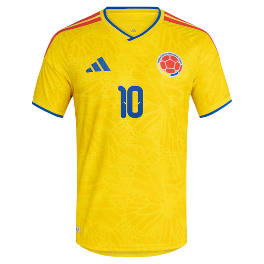 2026 World Cup James Colombia Soccer Jersey Player Version  Match Version - No.10 Home Yellow and Away Blue
