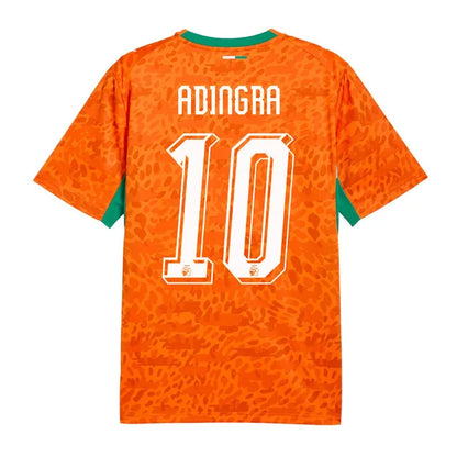 2026 World Cup Adingra Cote dIvoire Soccer Jersey Player Version  Match Version - No.10 Home Orange and Away White