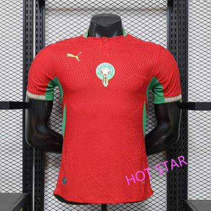 2026 World Cup Brahim Morocco Soccer Jersey Player Version  Match Version - No.10 Home Red and Away White